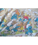Peyo Twin Fitted Sheet Papa Smurf Smurfette Pastry Chef Science Experiment - $24.74