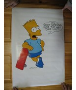 Bart Simpson Poster Skateboard Who The Hell Are You Simpsons Vintage - $1,658.38 MXN