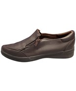 Grasshopper Loafer Shoes Womens Size 9M Brown Solid Leather Slip On EH54375 - $27.69