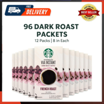 Instant Coffee Dark Roast Packets French Roast 100% Arabica - 8 Count Pa... - £65.10 GBP