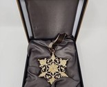 L&#39;OBJET Hexagonal Shaped Christmas Tree Ornament in Original Box PB73 - £39.10 GBP