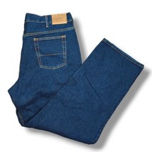 CE Schmidt Workwear Men&#39;s Jeans Size 42x34 Straight Leg Dark Wash Cotton Denim - £18.04 GBP