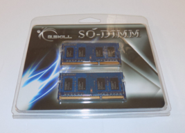 8GB G.Skill DDR3 PC3-10666 CL9 SQ Series Dual Channel Laptop Memory Kit ... - $26.44