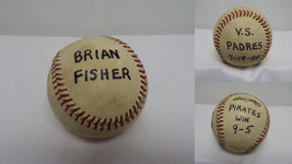 ORIGINAL Vintage July 19 1988 Game Used NL Baseball Hit by Brian Fisher ... - $98.99