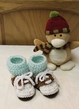 Handmade Baby Booties - Saddle Shoes - Choice of Shoe and Sock Colors - Crochet  - £11.85 GBP