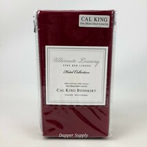Hotel Collection Ultimate Luxury Bed Skirt Cal King Red Split Corners New - $28.70