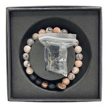 LavaRock Bracelet Yoga Beads Lavender EssentialOil Calming Aromatherapy ... - $24.55