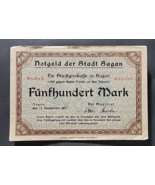  German 500 Mark  1922 Notgeld der Stadt Sagan Uncirculated Banknote - £3.91 GBP
