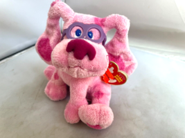 Ty Magenta Blues Clues Beanie Baby Plush Stuffed Animal 2006 6&quot; pink CLEAN EUC - £11.78 GBP