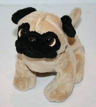 Webkinz Pug Dog Plush Stuffed 8&quot; Soft Toy HM105 Beige Black Puppy Ganz No Code 1 - £9.85 GBP