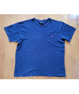 Polo Ralph Lauren Men&#39;s Large Navy Blue Crew Neck T-Shirt - £5.27 GBP