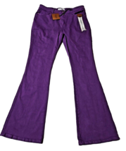 Vipones Womens Jeans NWT size 12 Purple Denim Cotton Spandex flare leg S... - $24.18