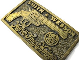 Smith &amp; Wesson World&#39;s Finest Handgun Belt Buckle - £58.65 GBP