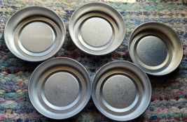 Vtg Lot of 5 Mini Cake/Pie Tart Pan Fox Run Brand Baking Cooking 4&quot; Round  - £8.01 GBP