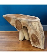 Solid Wood Sideboard 130cm Root Tree Disc Console Table Solid Wood Sideb... - £1,249.47 GBP