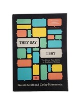 They Say / I Say 3rd Edition Academic Writing Book by Graff &amp; Birkenstein - $8.92