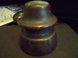 Old Brown Porcelan Insulator - £31.97 GBP