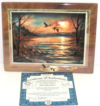 Terry Redlin Tranquil Retreats Plate Collector Hazy Afternoon Sunset Bird Lake - £39.83 GBP