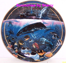 Crystal Waters Maui Collectors Plate Bradford Exchange Ocean Sealife Fish Vinatg - £39.92 GBP
