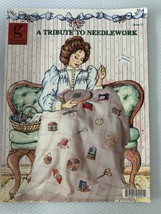 A Tribute to Needlework, Graphworks Counted Cross Stitch Book, Sewing Theme - $3.96