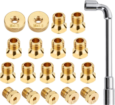 WADEO Natural Gas Orifices Nozzle Conversion Kit, DIY Burner Parts Brass... - $26.96