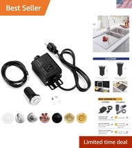 Long 3.5 Inch Stainless Steel Garbage Disposal Air Switch - Easy Install... - $49.50