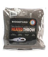 Biddeford Comfort Knit Heated Throw 10 Hour Auto Shut Off 13&#39; Extra Long... - £62.26 GBP