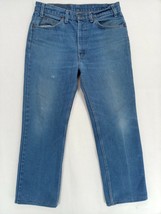 Vintage Levi&#39;s Strauss Size 34&quot;W x 27.5&quot; L  Men&#39;s Denim Blue Jeans (altered hem) - £9.89 GBP