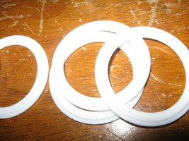 NEW LOT of 4 Dixon White Gasket for Sanitary Quick Clamp Tube Fitting  40MP-G150 - $11.39