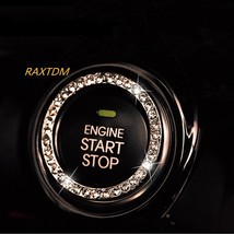 Crystal Car Engine t Stop Ignition Key Ring For  Koleos Fluenec Latitude Kadjar  - £32.41 GBP
