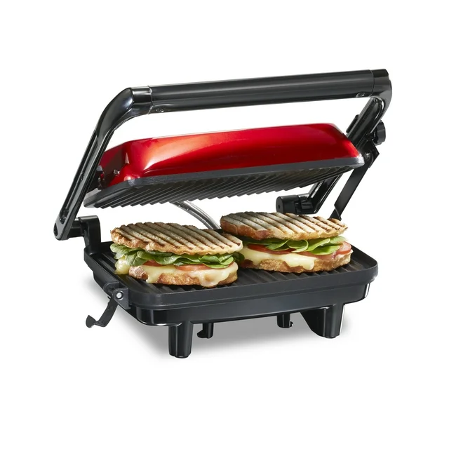Hamilton beach panini press grill gourmet sandwich maker locking lid nonstick  1  thumb200
