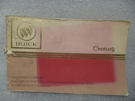 BUICK CENTURY   1982 Owners Manual 14719 - $13.85