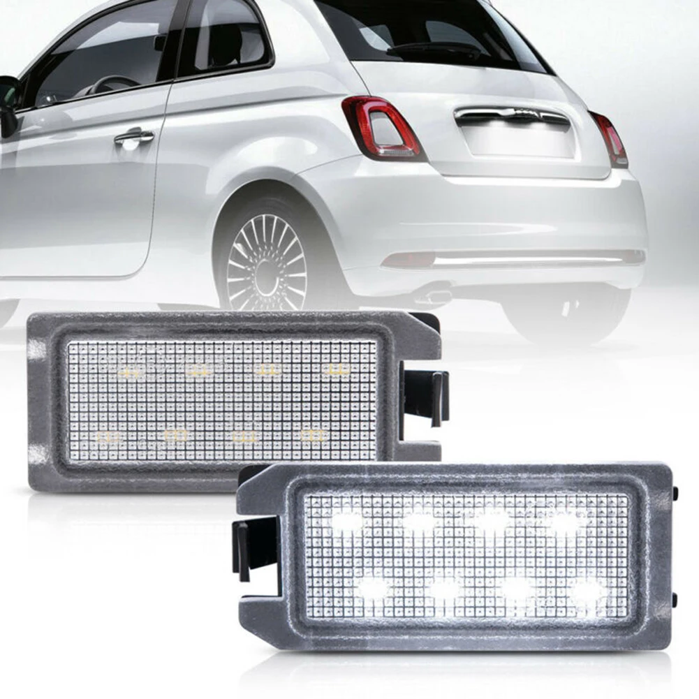 NIGHTKIST 2 Pcs License Plate Lights for Fiat 500 500e 2007-2019, 6000K LED, D - £12.86 GBP