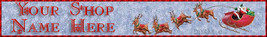 Santa Reindeer Website Banner Pro Quality - £5.60 GBP