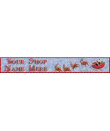 Santa Reindeer Website Banner Pro Quality - £5.59 GBP