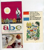 A B C Islands Brochures Aruba Curacao Saba Bonaire St Eustatius St Maarten 1957 - £29.63 GBP