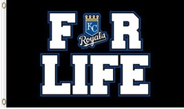 Kansas City Royals For Life Banner Flag 90cmx150cm/3x5FT - £14.21 GBP