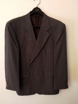 42R David Taylor Grey 2 Button Wool Blend Suit Jacket Blazer - £11.34 GBP