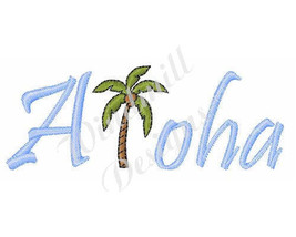 Aloha - Machine Embroidery Design - £2.80 GBP