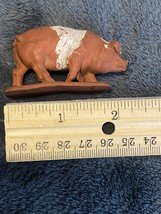 Vintage Auburn Rubber Farm Animal Pig painted striped - £11.20 GBP