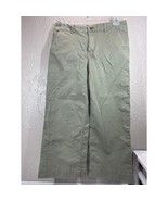Daily Ritual Wide Leg Green Khaki High Rise Cropped Pants Womens Size 12 - $34.95