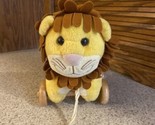 Vintage Luv ‘n Care Plush Pull Toy Lion with Wood Wheels 2002 7” Long 6.... - £15.01 GBP