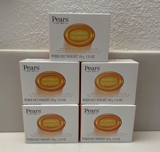 (5) Pears Pure and Gentle With Plant Oils Transparent Soap 3.53 Oz. Each - £11.72 GBP
