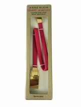 Anne Klein Gold Tone Pink Leather Smart Jewelry Charge &amp;Sync Wrap Bracel... - $19.20