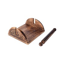 Antique Handcrafted Decorative Wooden Napkin Holder | Tissue Holder Stand - £25.70 GBP
