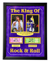 Elvis Presley Authentic Tickets Collage Framed Facsimilie Autograph Rare... - $1,019.15
