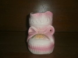 Baby Girl Bootie Flower Vase / Planter , Nancy Pew , Giftwares Inc.Pink ... - $186.39 MXN