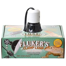 Flukers Clamp Lamp with Dimmer 75 Watt (5.5&quot; Diameter) - £59.28 GBP