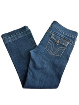 Serfontaine Blue Jeans 32 X 28 Flare Boot Cut 9&quot; Mid Rise Pocket Califor... - £15.53 GBP