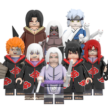 8pcs Team Taka Sasuke Suigetsu Karin Jugo Kimimaro Itachi Naruto Minifigure Toys - £14.68 GBP